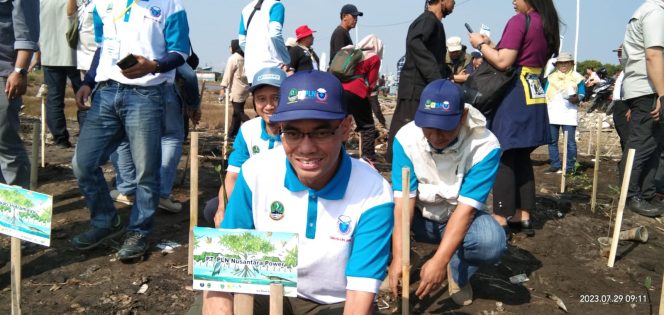 
 Bentuk Kepedulian Terhadap Lingkungan  dan Abrasi, PLN Nusantara Fower Tanam 100 Ribu Pohon Manggrove
