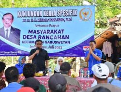 Anggota DPR RI dari Fraksi Partai Demokrat, Dr. E. Herman Khaeron. MSi atau Kang Hero Gelar Reses di Desa Rancahan dan Sumberjaya atau Dapil V Indramayu