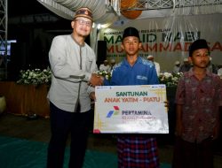 Peringati Maulid Nabi Muhammad SAW, Pertamina RU VI Balongan Gelar Sholawatan dan Santunan Anak Yatim