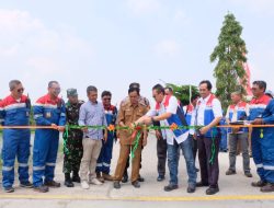 Dukung Kelancaran Transportasi Warga, RU VI Lakukan Betonisasi Jalan Salamdarma