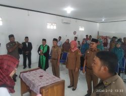 Pelantikan 3 Pejabat Kuwu PJ Di Kecamatan Kroya Bupati Indramayu Diwakilkan Oleh Camat Kroya
