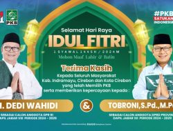 H DEDi WAHIDI DAN TOBRONI MENGUCAPKAN SELAMAT HARI RAYA IDUL FITRI