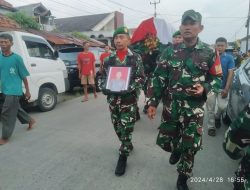 Komandan Korem 063 Sunan Gunung Jati Kolonel Inf. Bayu Sudarmanto, S E .Hadiri Upacara Pemakaman Secara Militer Lettu Imam Subhan Danramil 1503/Ciniru Kodim 0615/Kuningan