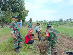 Koramil 1612 Lelea Laksanakan Karya Bhakti Bersama Masyarakat Desa Tempel-Indramayu