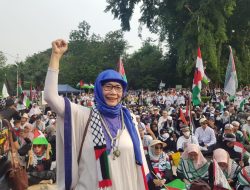 KEDUBES AS DI JAKARTA KEMBALI DISERBU RIBUAN DEMONSTRAN,  KUTUK KEBIADABAN ZIONIS ISRAEL DI PALESTINA