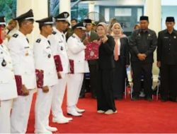 Bupati Nina Agustina  Mengukuhkan 167 dari 170 Kuwu Indramayu untuk Perpanjangan Masa Jabatan 2 Tahun