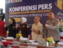 Jutaan Batang Rokok Ilegal Senilai Rp7,1 Miliyar Dimusnahkan