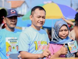 Cabup Bambang Hermanto Gerilya Blusukan ke Pasar Tradisional Eretan Kulon