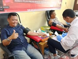 Sambut HUT ke 73 Humas Polri, Polres Indramayu Gelar Donor Darah