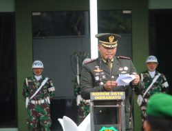 Upacara Peringatan Hari Pahlawan di Makodim 0616 Indramayu, Bertemakan “Teladani Pahlawan Mu, Cintai Negerimu”