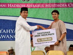 HUT PT KPI, RU VI Gelar Sholawat, Doa Bersama dan Santunan Anak Yatim