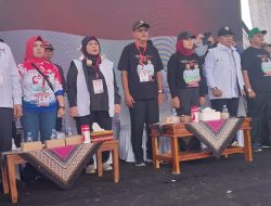 Puluhan Ribu Kerudung Merah Hadiri Kampanye Akbar Indramayu Juara Nina-Tobroni, Dengan Yel-Yel Nomor Urut Tiga Menang