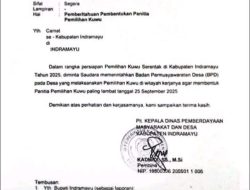 DPMD Indramayu Meminta Agar Badan Permusyawaratan Desa (BPD) Segera Bentuk Panitia Pilwu Di Desanya Yang Akan Melaksanakan Pemilihan Kepala Desa.