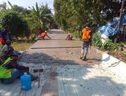 Masyarakat Menyambut Baik, Pekerjaan Konstruksi Jalan Desa Temiyang atas Kebijakan Lucky Hakim