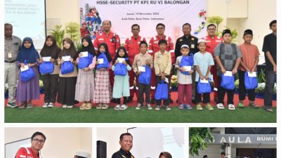 Jum’at Berkah, Security Kilang Pertamina Balongan Santuni 50 anak Yatim