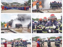 Kilang Pertamina Balongan Beri Pelatihan Pemadaman Kebakaran Untuk Pekerja Pertamina Patra Niaga Regional JBB