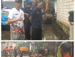 Pemdes Mangunjaya dan Warga Lakukan Normalisasi Irigasi dengan Sistem Gotong-Royong