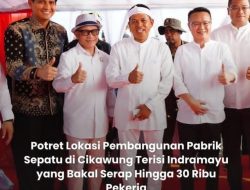 Gubernur Jabar Dedi Mulyadi dan Bupati Indramayu Lucky Hakim, Tinjau Proyek Pabrik Sepatu di Terisi