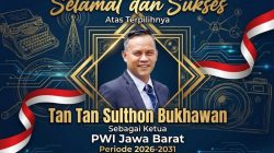 PWI dan IKWI Kabupaten Indramayu: Mengucapkan Selamat dan Sukses Atas Terpilihnya, Tantan Sulthon Bukhawan Sebagai Ketua PWI Jabar Masa Bakti 2026-2031