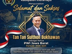 PWI dan IKWI Kabupaten Indramayu: Mengucapkan Selamat dan Sukses Atas Terpilihnya, Tantan Sulthon Bukhawan Sebagai Ketua PWI Jabar Masa Bakti 2026-2031