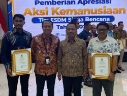 NHM Terima Penghargaan Aksi Kemanusiaan Tim ESDM Siaga Bencana 2026